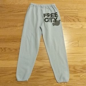 Freecity Full Length Baby Blue Sweatpants S